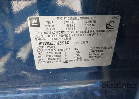 1GTV2LEC6HZ327742